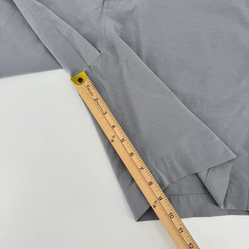 Faherty All Day Shorts Mens 35 Grey Hybrid Board Shorts Stretch Quick Dry 9in
